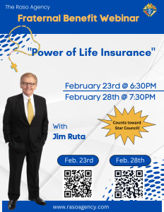 Fraternal Benfit Seminar - Jim Ruta - The Power of Life Insurance
