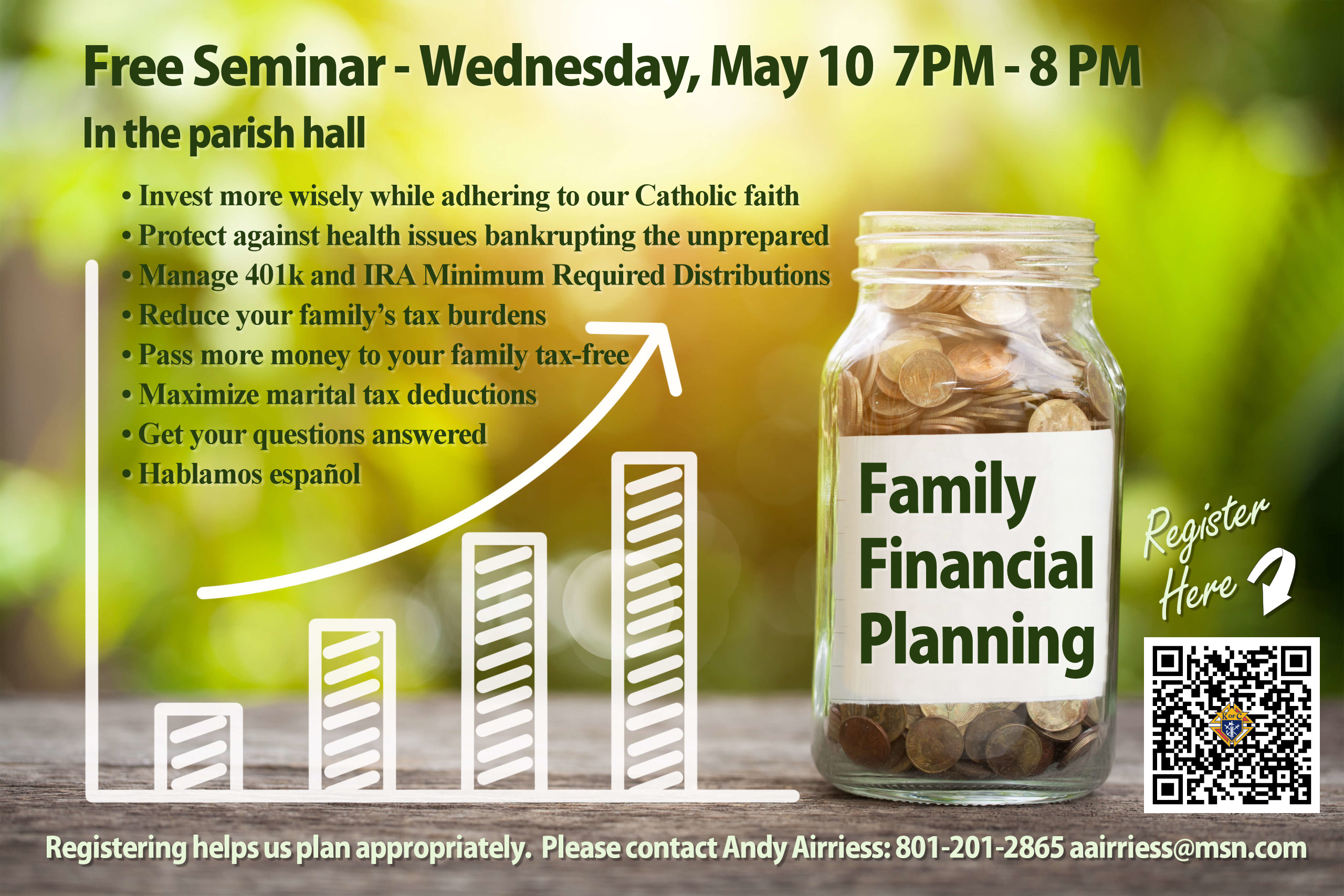 Free Family Financial Planning Seminar on May 10, 20223