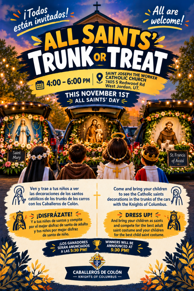 All Saints Trunk Or Treat Flyer